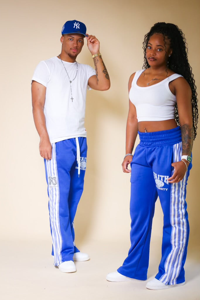 BLUE FU TRACK PANTS “333”