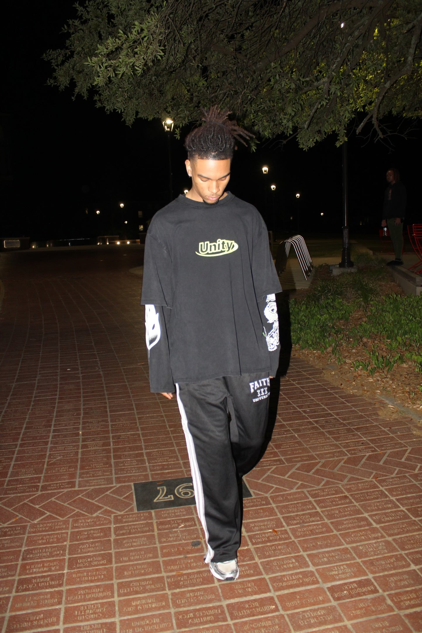 BLACK FU TRACK PANTS “333”