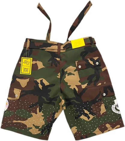 "camo" cargo shorts