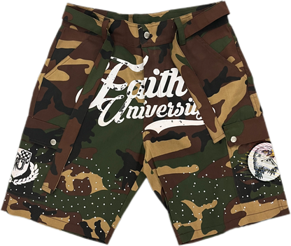 "camo" cargo shorts